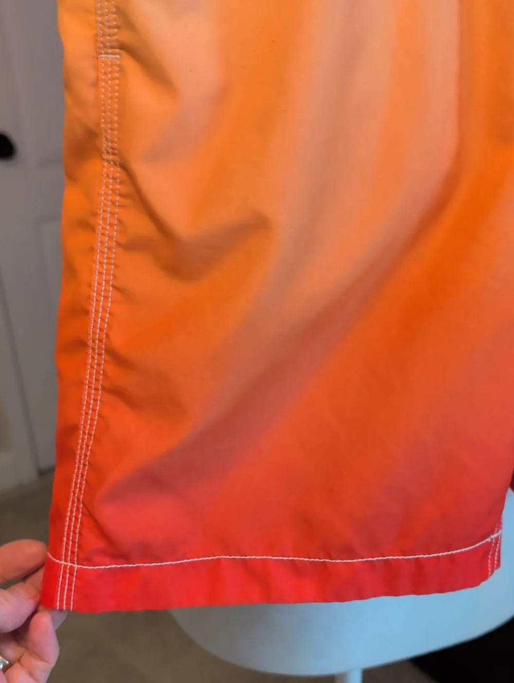 GAP Boys Ombre Yellow to Red Swim Trunks
